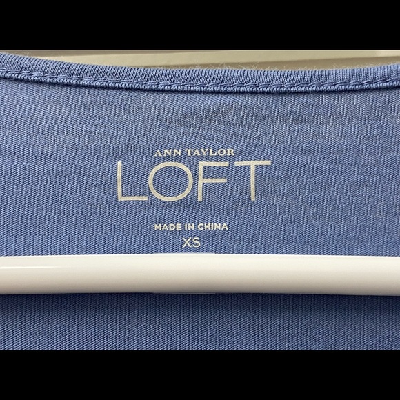💙LOFT • blue top • XS • EUC - Picture 4 of 5